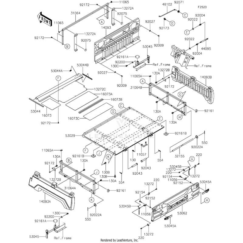Trim,Heat Cover by Kawasaki