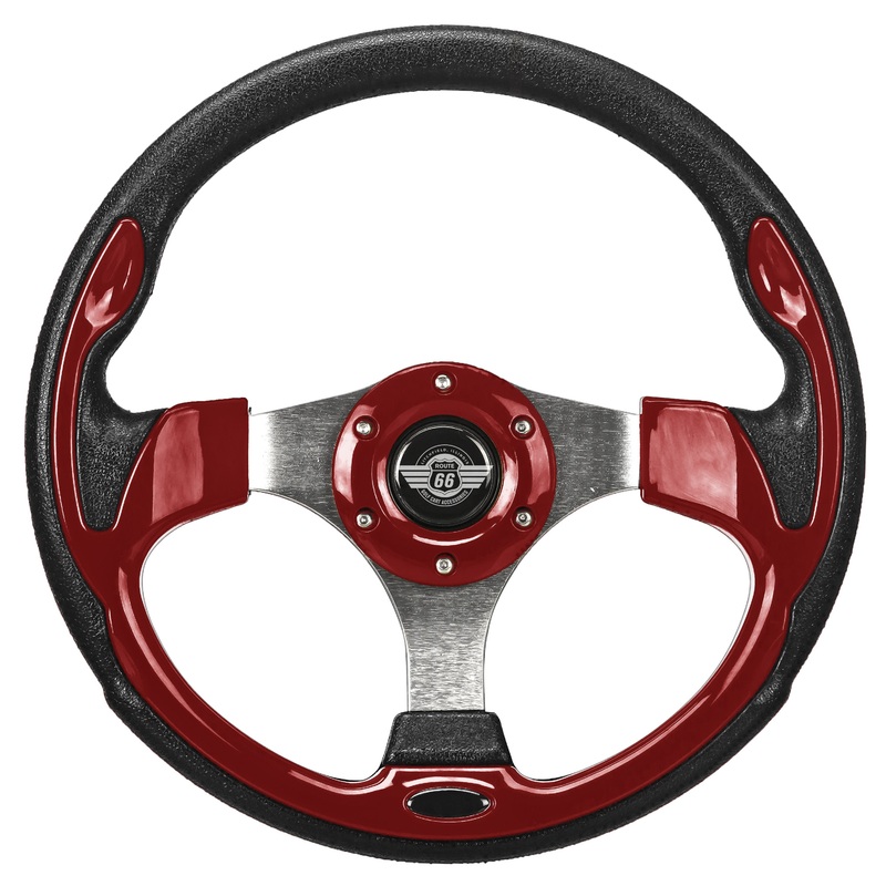 12.5″ Red Steering Wheel for Club Car