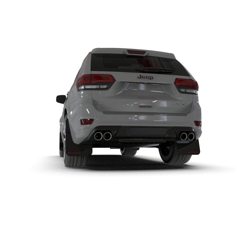 Rally Armor 18-22 Jeep Grand Cherokee SRT Trackhawk Black UR Mud Flap – Red Logo