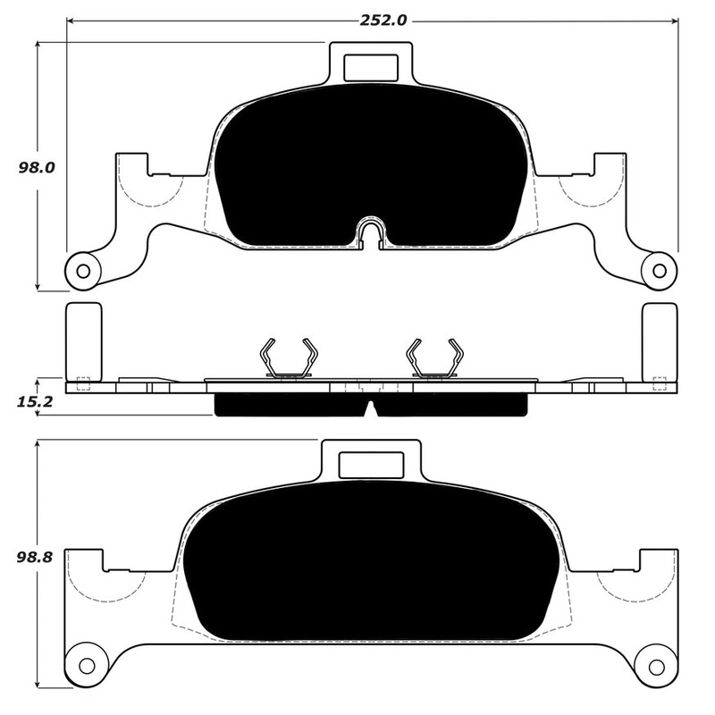 Porterfield Brake Pads for 2017 AUDI A4 – 338mm Front Disc