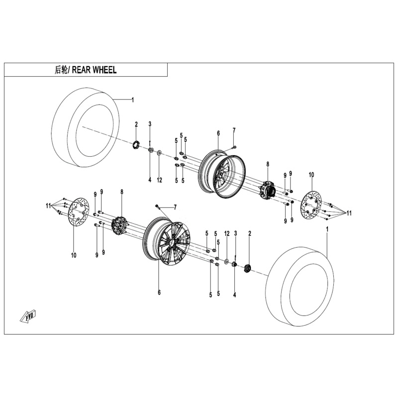 Rear Brake Disc by CF Moto