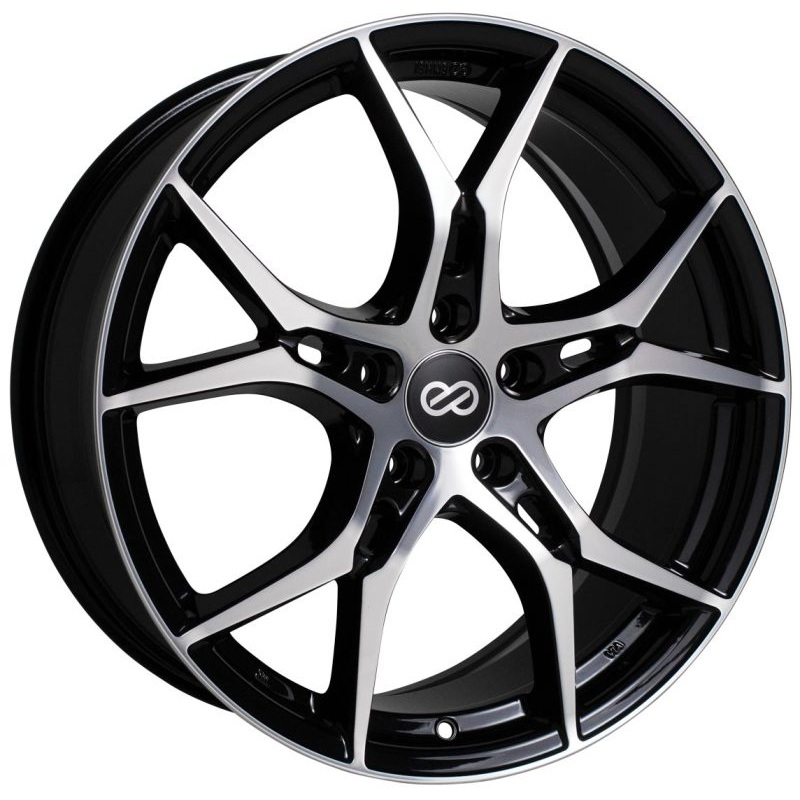 17×7.5 Enkei Vulcan Black Machined