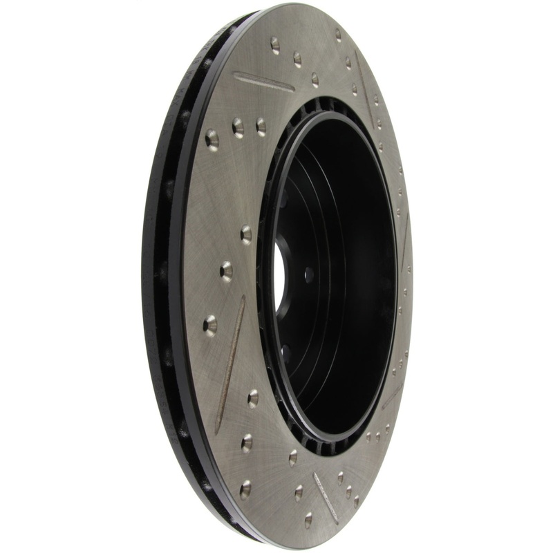 StopTech 08+ Subaru STI (Will Not Fit 05-07) Slotted & Drilled Sport Brake Rotor