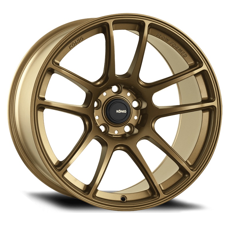 Konig Heliogram 19X9.5 5X114.3 ET25 Matte Bronze Knurled Bead Flow Formed