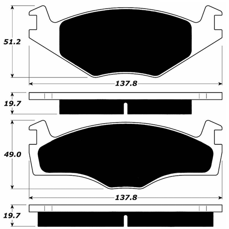 Porterfield Brake Pads for 1985 VOLKSWAGEN QUANTUM