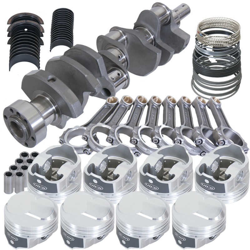 Eagle Chevy 454 1Pc 4.000in Crank 6.135in I-Beam Rods 43cc Dome 4.250in Pistons Rotating Assembly