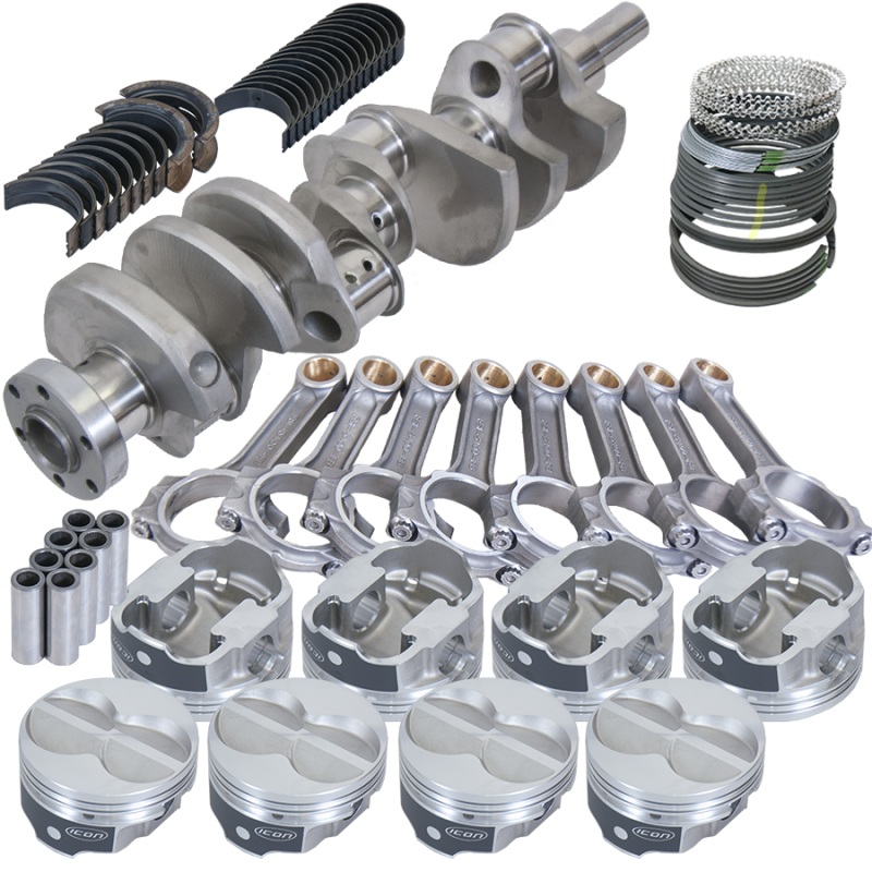 Eagle Ford 289/302 3.400in Crank 5.400in I-Beam Rod -11cc Flat Top 4.000in Pistons Rotating Assembly