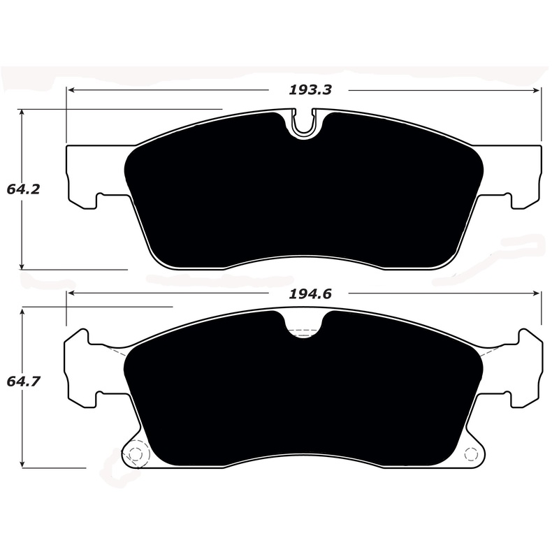 Porterfield Brake Pads for 2012 JEEP GRAND CHEROKEE w/350mm Front Disc