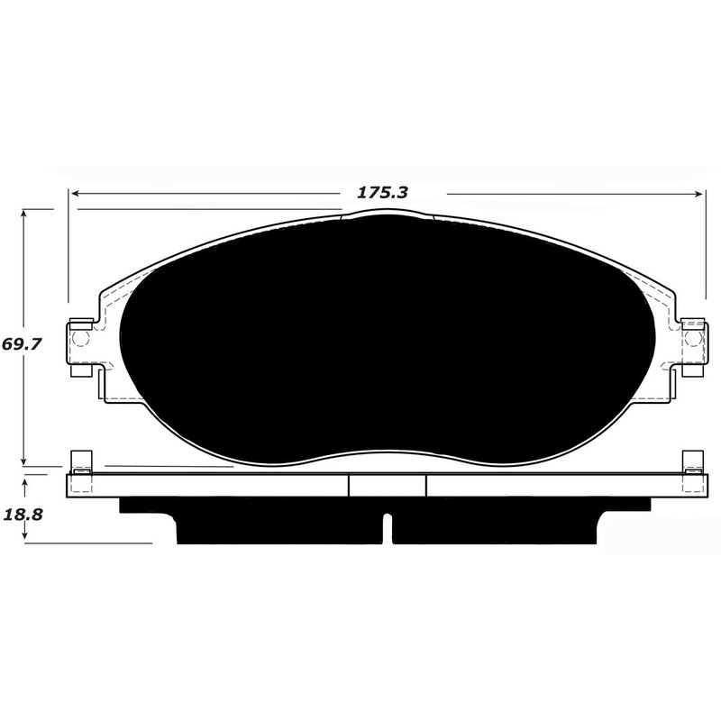 Porterfield Brake Pads for 2017 VOLKSWAGEN CC/Passat CC – 3.6L VR-6