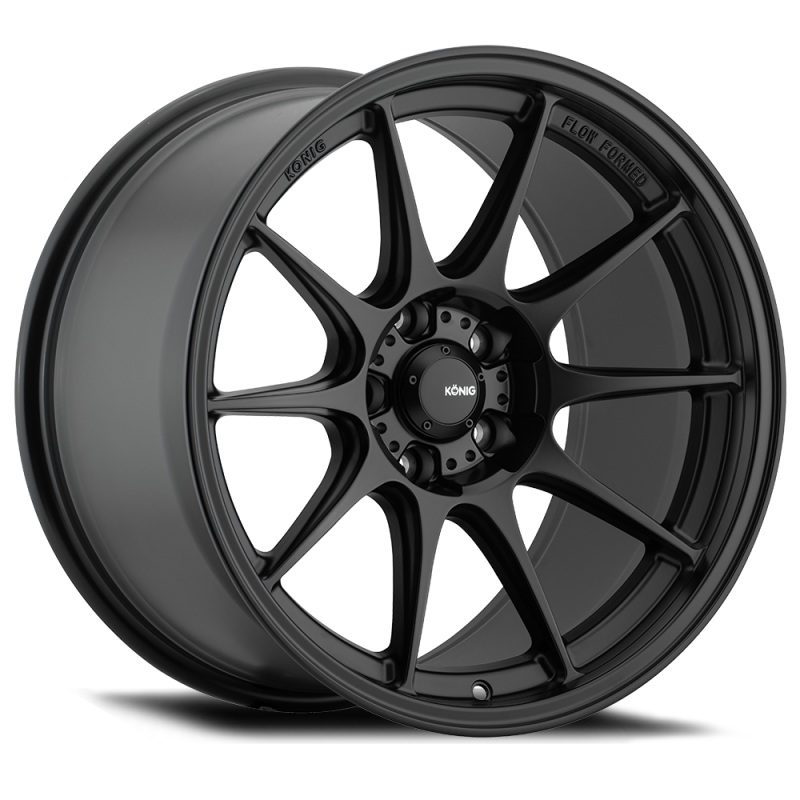 Konig Dekagram 17×9 5×114.3 ET25 Semi-Matte Black
