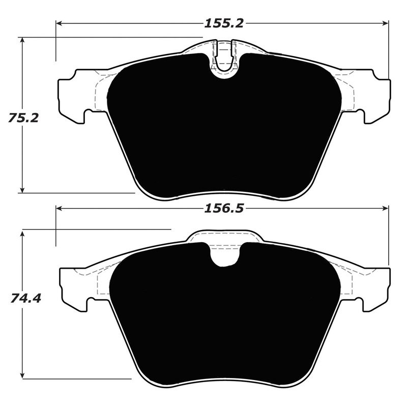 Porterfield Brake Pads for 2006 JAGUAR XJ Super V8
