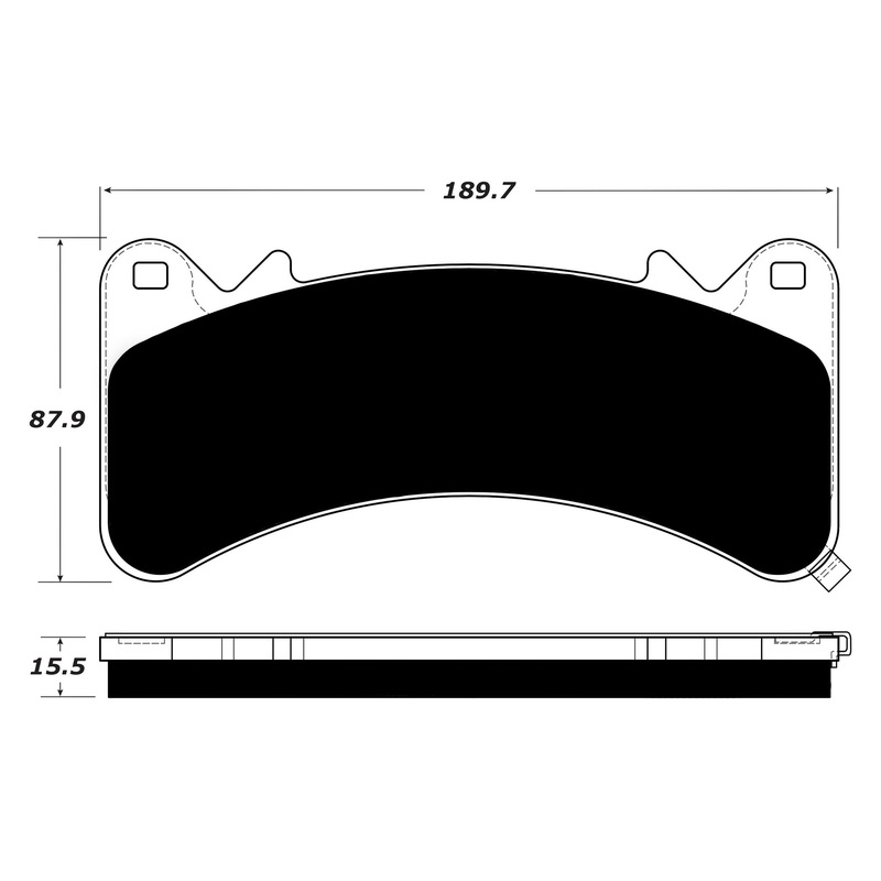 Porterfield Brake Pads for 2018 GMC Yukon Denali 4WD w/6 Piston BBK