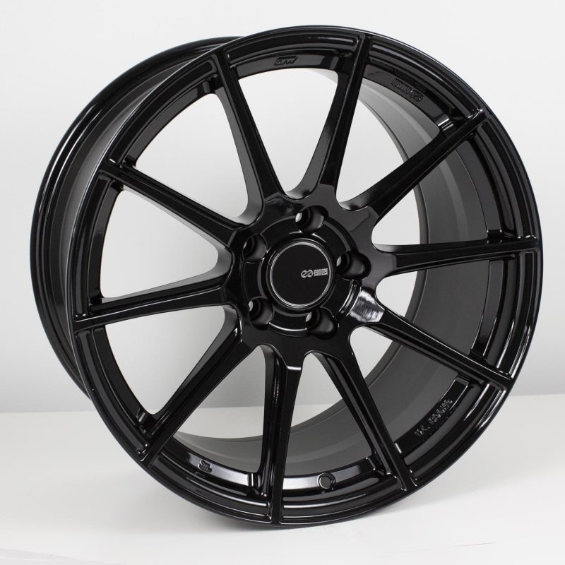 Enkei TS10 18×8 5×114.3 40mm Offset 72.6mm Bore Black Wheel