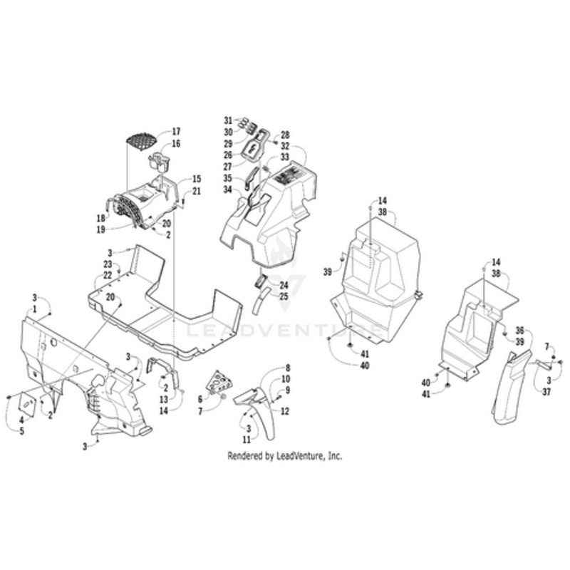 Front Fender Decal – Right by Arctic Cat
