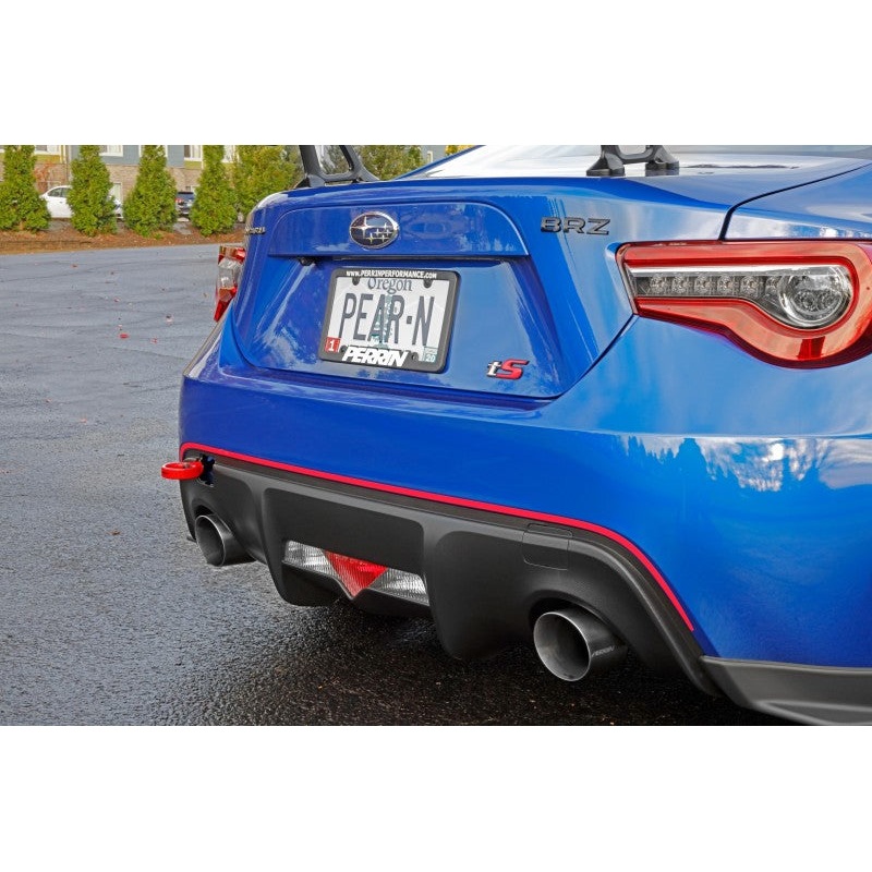 PERRIN 13-25 Subaru BRZ / 13-20 Scion FRS & Toyota 86 / 22-25 GR86 Tow Hook Kit (Rear) – Red