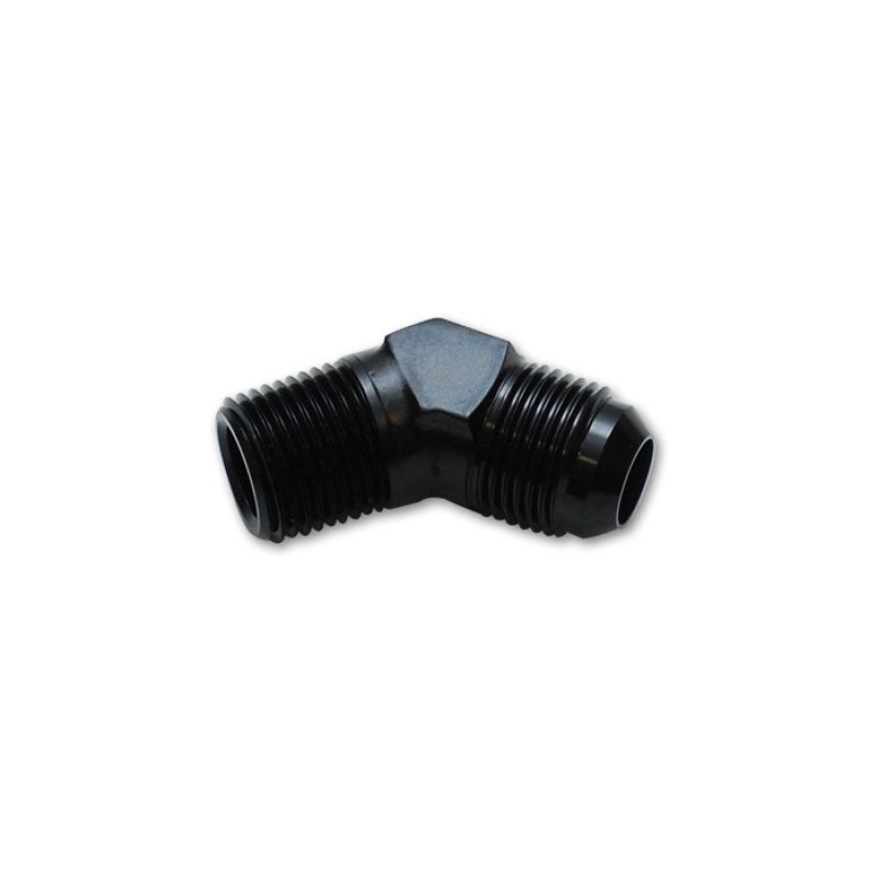 Vibrant -16AN to 1in NPT 45 Degree Elbow Adapter Fitting