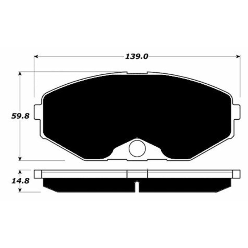 Porterfield Brake Pads for 1994 INFINITI J30