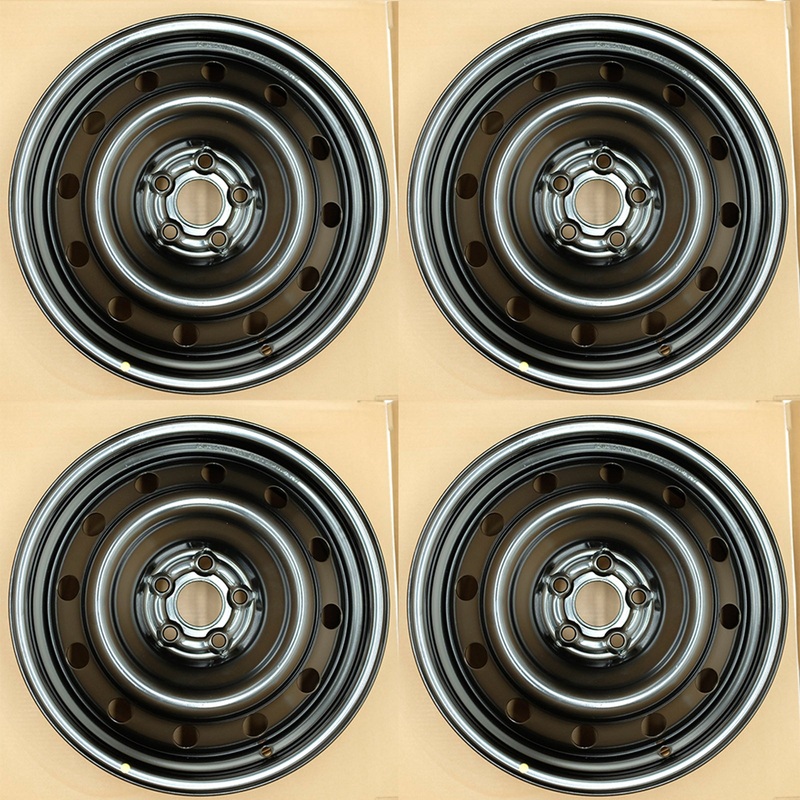 16″ 16×6.5 Set of 4 5x100mm Black Steel Wheels For Toyota Corolla Matrix 2009-2019 OEM Quality Replacement Rim