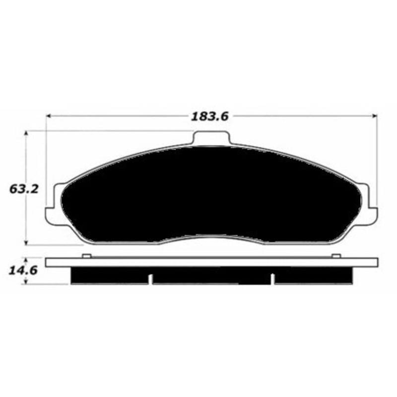 Porterfield Brake Pads for 2008 CHEVROLET CORVETTE Z51