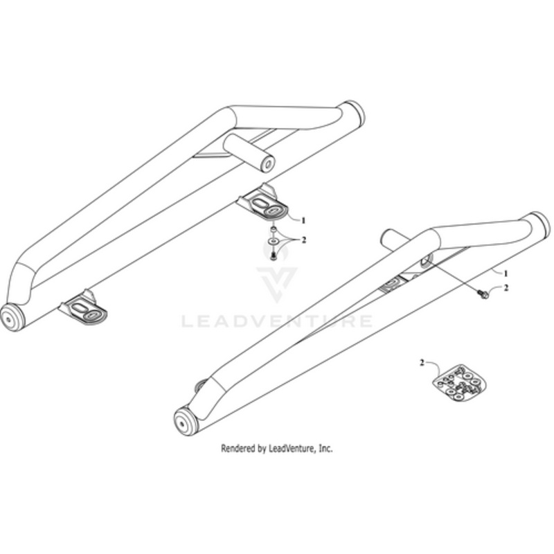 Side Rail Left-Ballistic Bronze by Arctic Cat