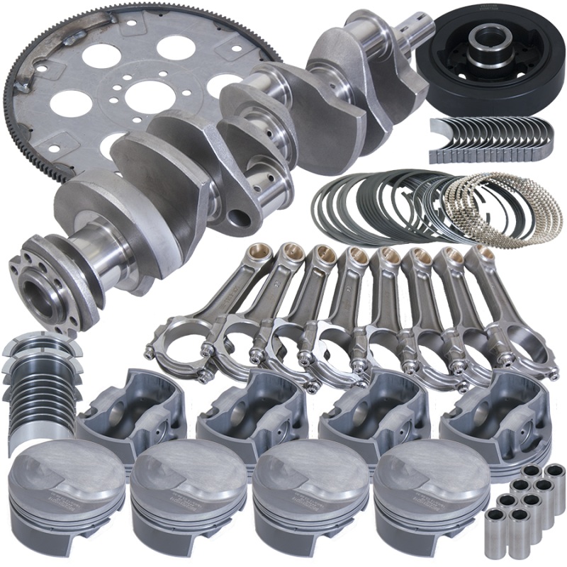 Eagle Chevy 454 1Pc 4.250in Crank 6.385in I-Beam Rods 17cc Dome 4.350in Pistons Balanced Assembly