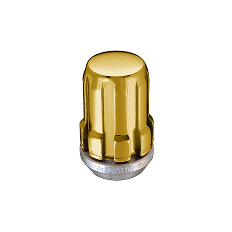 McGard SplineDrive Lug Nut (Cone Seat) M12X1.5 / 1.24in. Length (Box of 50) – Gold (Req. Tool)