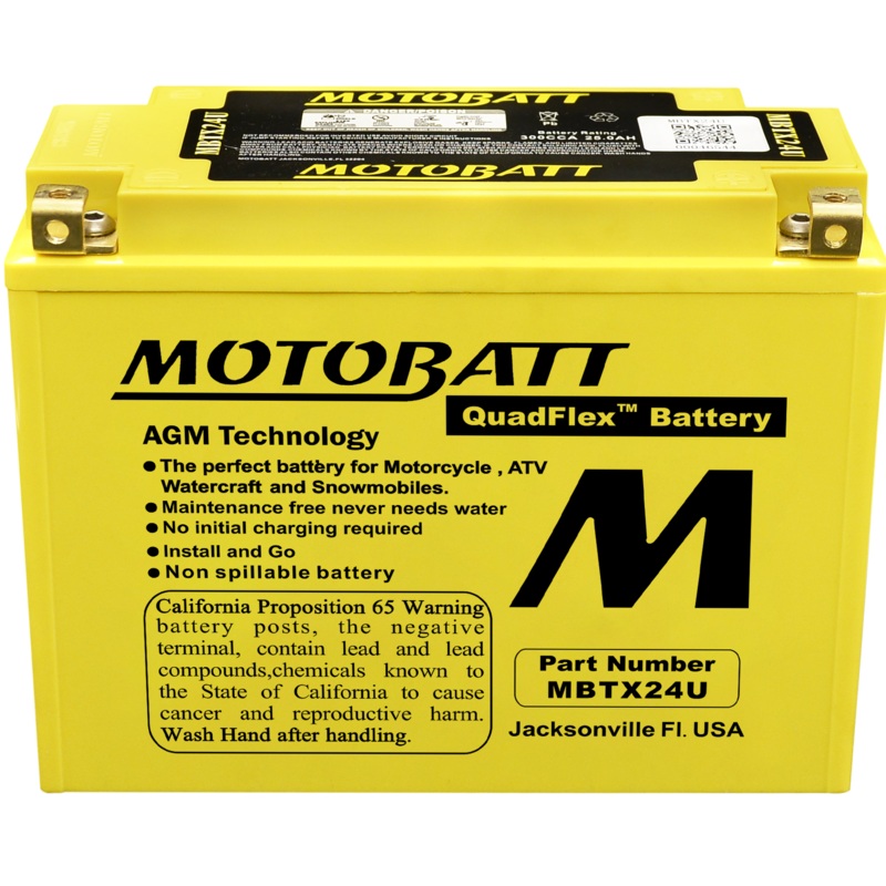 Mbtx24U Sealed Factory Activated AGM Battery by MotoBatt