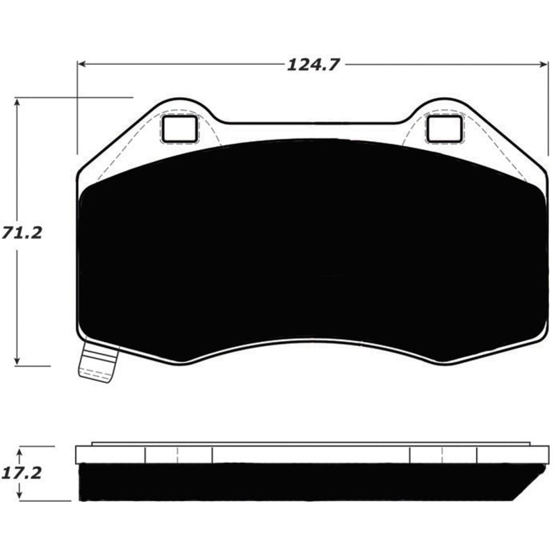 Porterfield Brake Pads for 2009 CHEVROLET COBALT  SS Brembo Front Calipers