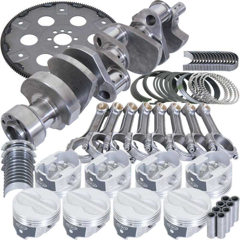 Eagle Chevy 350 1Pc 3.750in Crank 5.700in I-Beam Rods -10cc 4.000in Pistons Balanced Assembly
