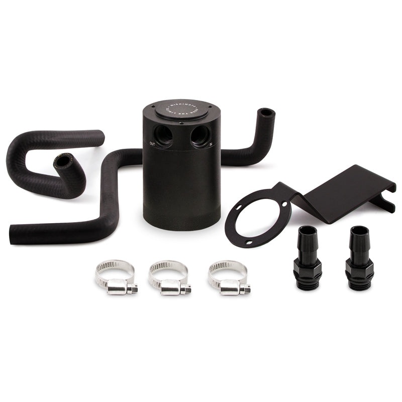 Mishimoto 2013+ Subaru BRZ / 2017+ Toyota 86 / 13-16 Scion FR-S Baffled Oil Catch Can Kit – Black