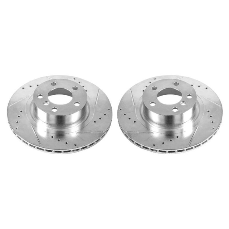 PowerStop Power Stop 11-17 BMW X3 Rear Evolution Drilled & Slotted Rotors – Pair