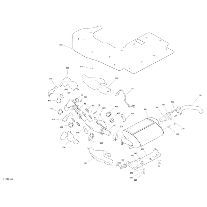Upper Heat Shield by Can-Am