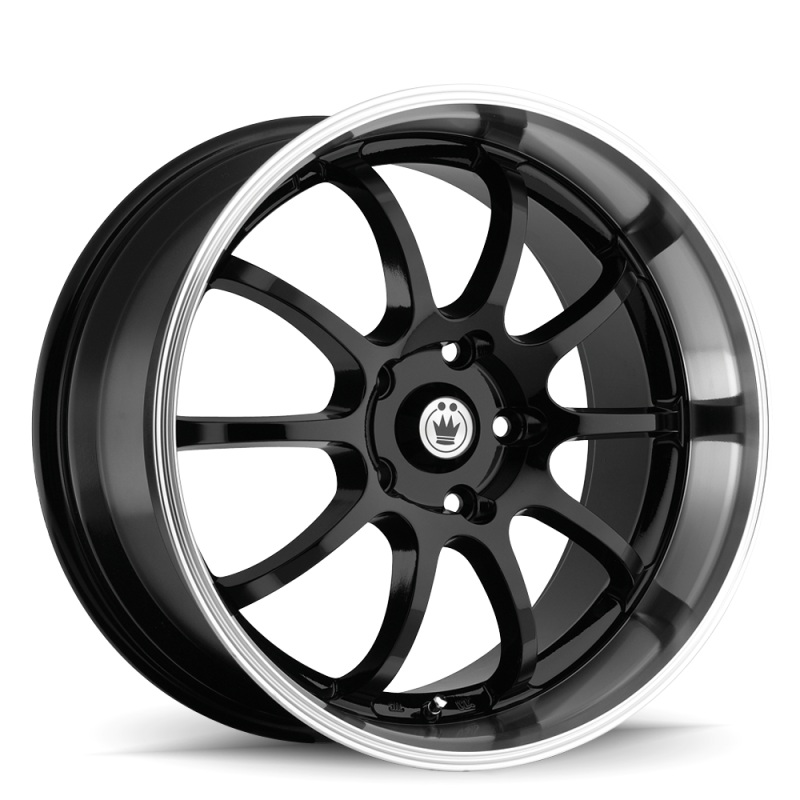 Konig Lightning 14×6 8×100/114.3 ET38 Black/Machine Lip
