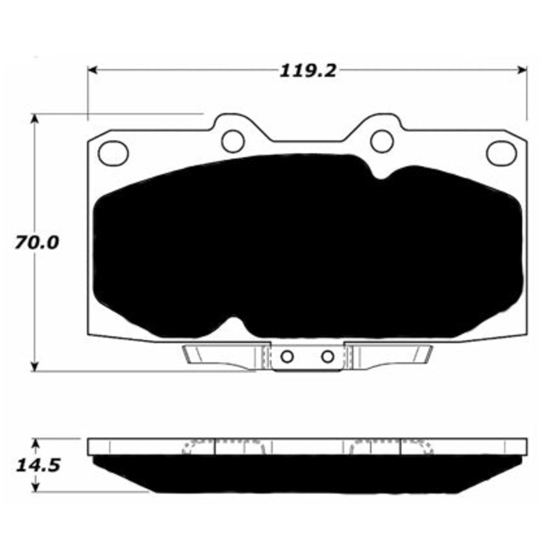 Porterfield Brake Pads for 1989 NISSAN SKYLINE GTR R32