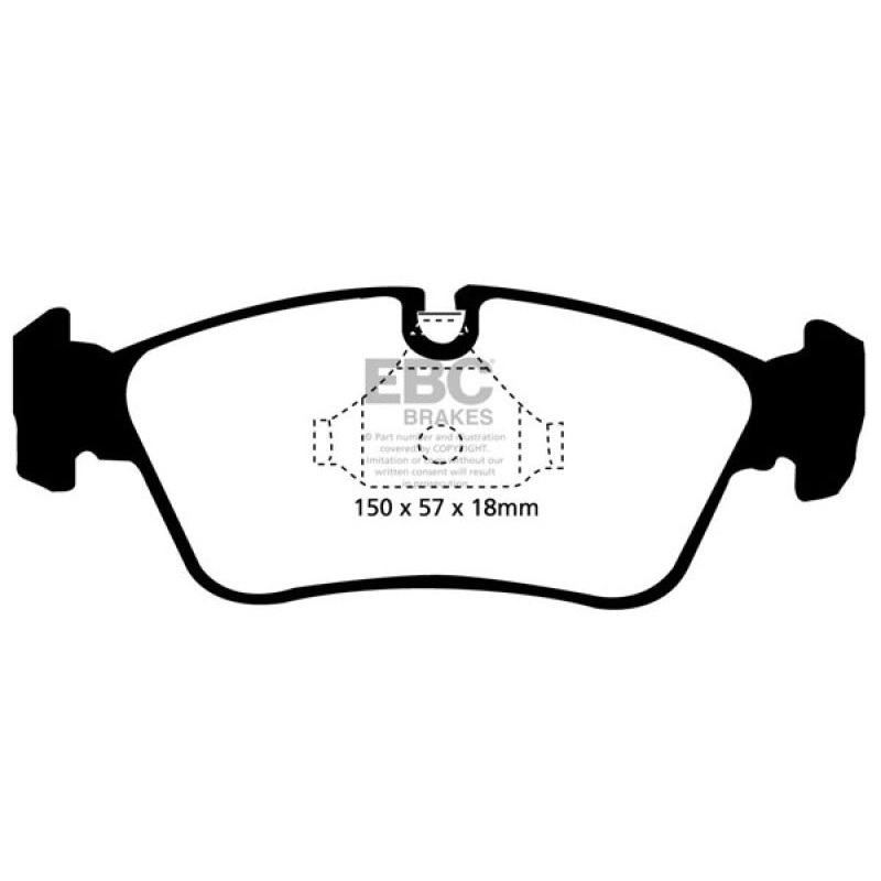 EBC 99-02 BMW Z3 2.5 Yellowstuff Front Brake Pads