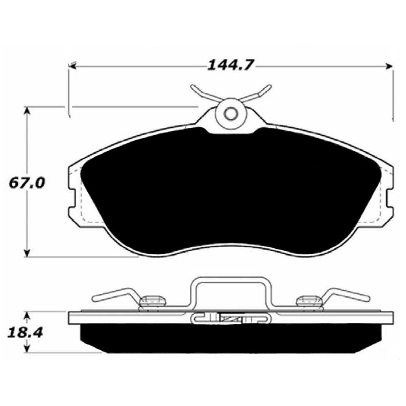 Porterfield Brake Pads for 1986 AUDI 5000 CS Turbo Quattro Sedan