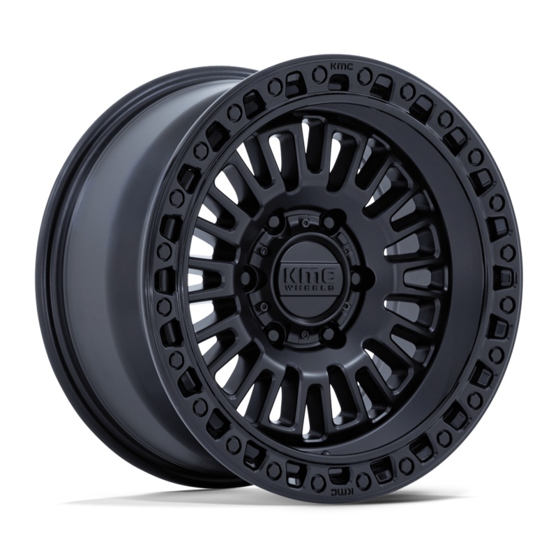 KMC Wheels KM554 Aztec 17″ 6×135 Matte Black W/ Gloss Black Lip