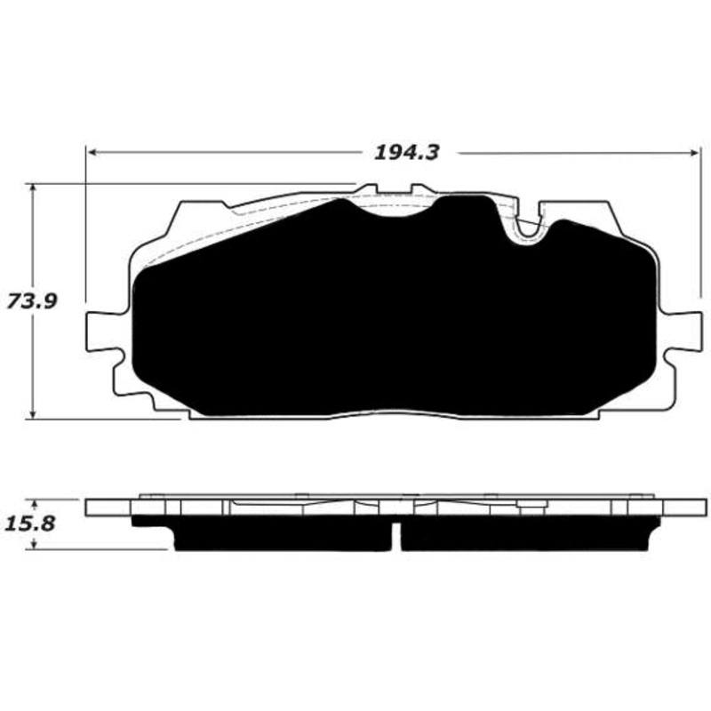 Porterfield Brake Pads for 2016 AUDI Q7 – w/400mm Front Discs
