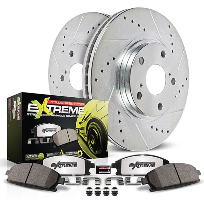 Power Stop Front & Rear Z26 Street Warrior Brake Kit | 2002-2006 Acura RSX (K2441-26)