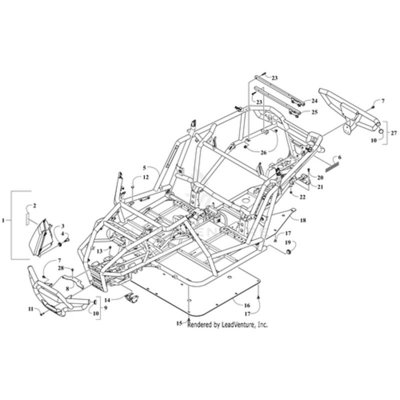 Rear Bumper (Inc. Two No. 10) by Arctic Cat