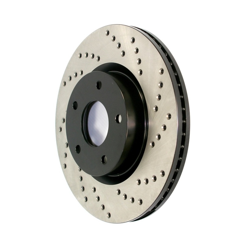 StopTech Sport Cross Drilled Brake Rotor – Rear Right