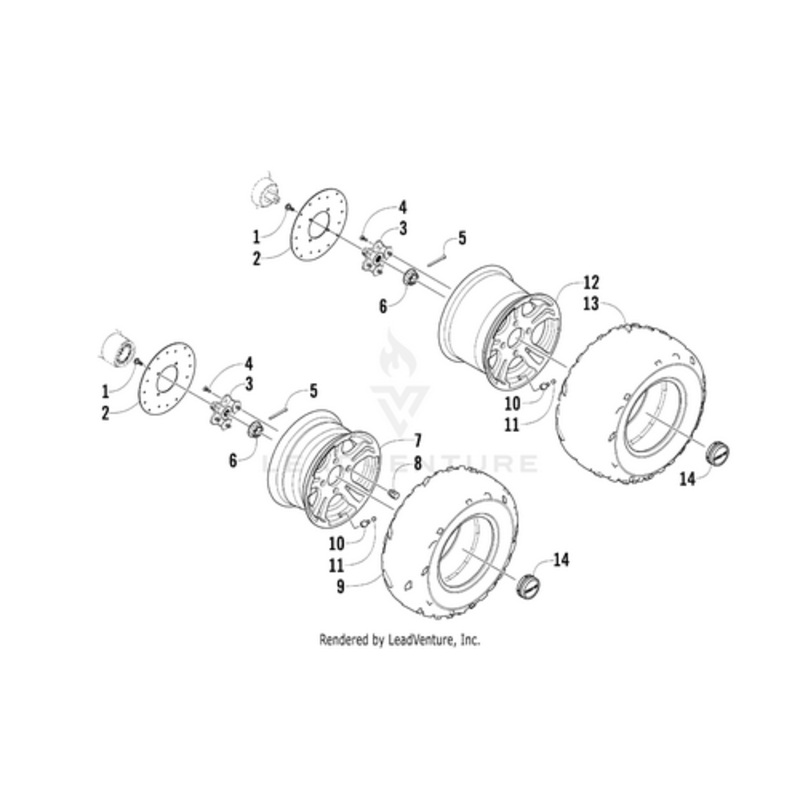 Tire – Front – Maxxis 4-Speed – 26X9-14 by Arctic Cat