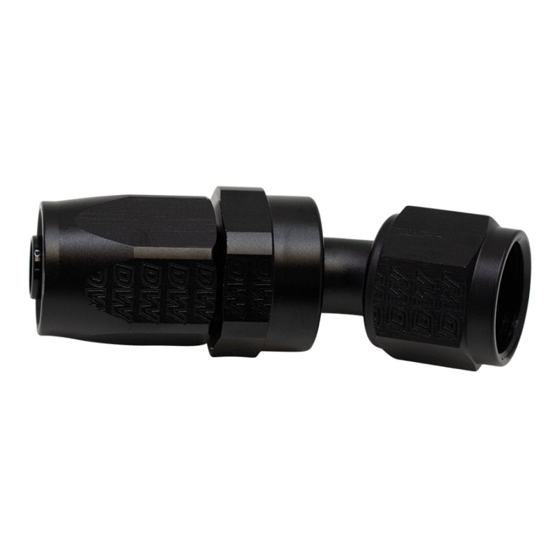DeatschWerks 8 AN Female Flare Swivel 30-Degree Hose End CPE – Anodized Matte Black