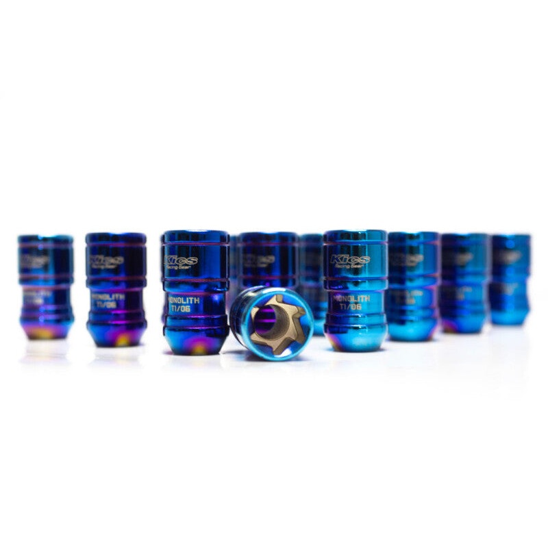 Project Kics 12×1.25 Monolith T1/06 Lug Nut Set – IP Blue (20 Pcs)
