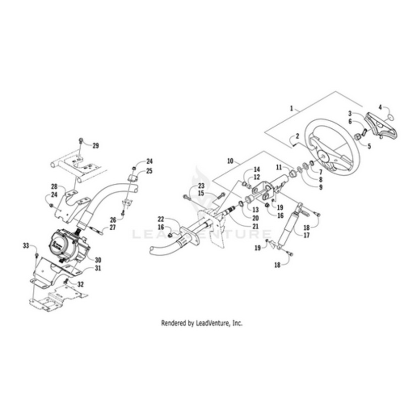 Steering Wheel (Inc. 2-3) by Arctic Cat