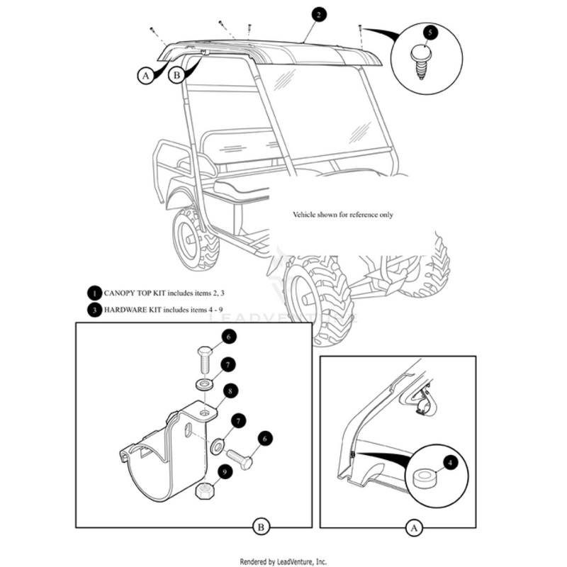 Top Canopy-Kit (Inc. 2-3) by Arctic Cat