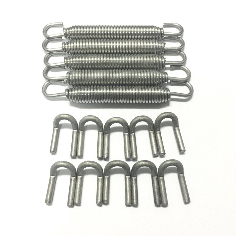Ticon Industries Black Silicone Titanium Spring Tab and Spring Kit (10 Tabs/5 Springs) – 5 Pack