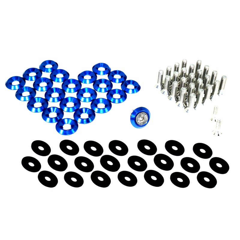 ZSPEC Fenders/Top-of-Bumper/Headlights Stainless/Billet Fasteners | 2008-2013 Mitsubishi Evo X (00843612112682)