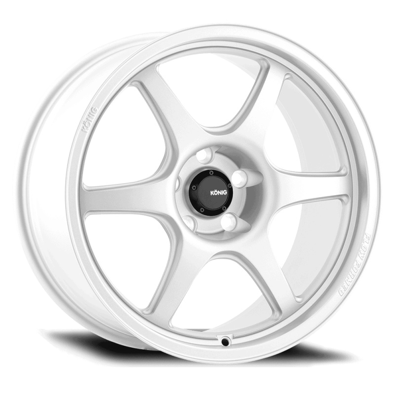 Konig Hexaform 17X8 4X108 ET40 Gloss White Flow Formed