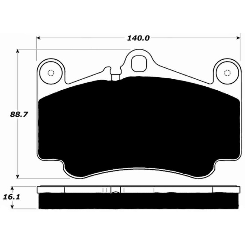Porterfield Brake Pads for 2006 PORSCHE 911 Carrera 4S Type 997 Iron Discs